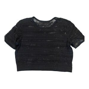 Lululemon Black Mesh Crop Top
